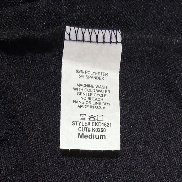 NIP eloges Sz. M Black Crew Neck Puffed Long Sleeve Mini Skirt/Long top - Picture 10 of 11